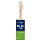 Valspar Wall and Trim 881445200 Paint Brush, 2 in W, Flat Brush, Polyester Bristle, Beavertail, Ergonomic Handle